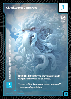 Wonders of the First Cloudweaver Construct 82 Epic Foil Existence - Image 1