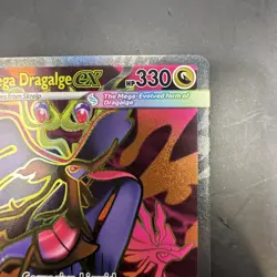 Pokemon Mega Dragalge EX Rare Full Art Holo 104/086 Me04: Chaos Rising - Image 3
