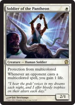 Soldier of the Pantheon - TH MTG - Medium Play - Image 1