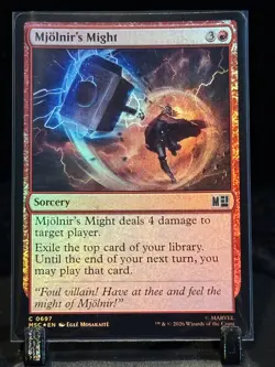 MTG Mjolnir's Might Commander: Marvel Super Heroes Foil 0597 - Image 1