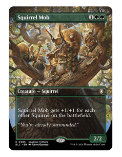 Squirrel Mob - Borderless Commander: Bloomburrow - Image 1