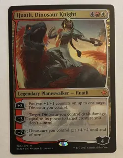 Huatli, Dinosaur Knight #285 (Foil) Ixalan XLN Magic: The Gathering Card - Image 1