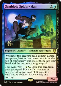 MTG FOIL Symbiote Spider-Man (Prerelease) (Marvel's Spider-Man) - Promo #156 - Image 1