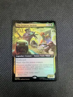 The Serpent Society Foil Extended Art Marvel Super Heroes NM MTG - Image 1