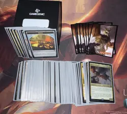 Commander 2017 Mtg Draconic Domination Complete Deck Nm With Matching Sleeves - Image 1