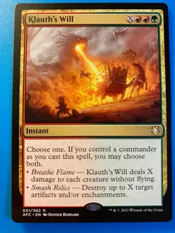 MTG 1x Klauth's Will Commander Adventures in the Forgotten Realms Magic x1 NM - Image 1