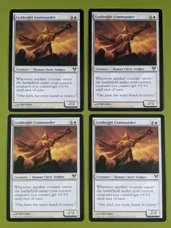 Goldnight Commander x4 Avacyn Restored 4x Playset Magic the Gathering MTG - Image 1