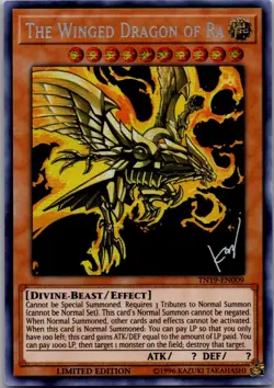 The Winged Dragon of Ra TN19-EN009 2019 Gold Sarcophagus Tin Yu-Gi-Oh Limited LP - Image 1