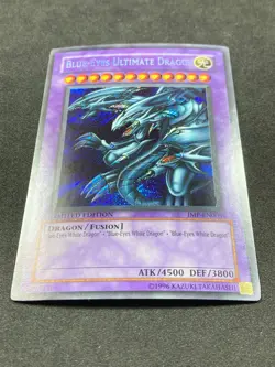 Yu-Gi-Oh! Blue-Eyes Ultimate Dragon JMP-EN005 Shonen Jump Promo Secret Rare LP - Image 2