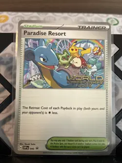 Paradise Resort - 045 (World Championships 2023) NM English Scarlet&Violet Promo - Image 1