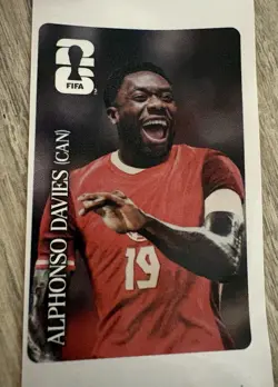 Alphonso Davies (Canada) Panini 2026 World Cup Coke Coca Cola Promo Sticker - Image 1