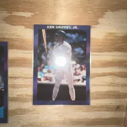 ken griffey Jr seattle mariners promo cards 1990-5 different Cards Near Mint - Image 2