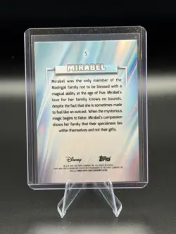 2026 Topps Chrome Disney Mirabel Green Wave Refractor /99 #5 Hobby Box Exclusive - Image 2