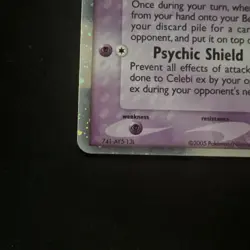 Pokemon TCG Celebi EX Ultra Rare Card 17/17 Pop Series 2 Promo LP- - Image 5