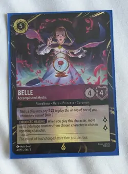 Disney Lorcana Belle Accomplished Mystic Quest Disneyland Promo Exclusive 41/P3 - Image 1