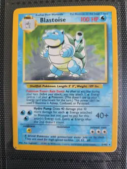 Blastoise 2/102 Base Set Holo Rare Pokemon Card 1999 WOTC TCG Vintage Pokemon - Image 1