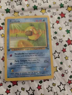 Psyduck | 53/62 | 1st Edition | Fossil | Pokemon Card | LP+ - Image 1