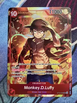 Monkey.D.Luffy ST10-006 (Treasure Booster Set) One Piece Promotion Cards - Foil - Image 1