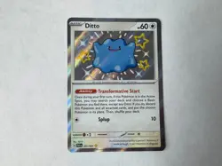 Pokemon Shiny Ditto Card 201/91 Paldean Fates - Image 1
