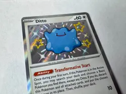 Pokemon Shiny Ditto Card 201/91 Paldean Fates - Image 2