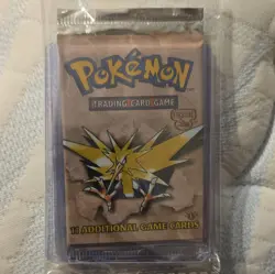 Wizards of the Coast Pokemon TCG Fossil 1st Edition Booster Pack Zapdos 11 Cards - Image 1