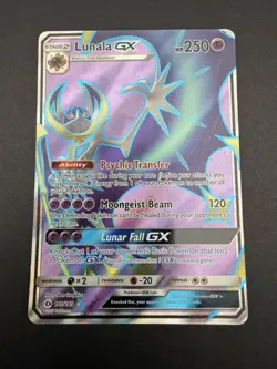 Lunala GX - 141/149 Pokemon TCG Sun & Moon Base Set Full Art Ultra Rare Card NM - Image 1