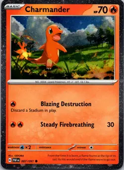 Charmander 007/091 Cosmo Holo Common Miscellaneous Cards & Products Pokemon NM - Image 1
