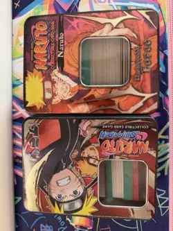 Bandai Naruto Collectible Card Game Unstoppable Force Mixed Lot in Tins - Image 1