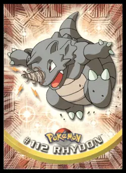 Pokemon Cards Rhydon #112 Topps Trading Cards Series 2 NM *4 - Image 1