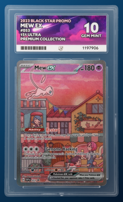 Ace 10 Mew ex 053 Black Star Promo 151 Ultra Premium Collection Pokemon Card - Image 1