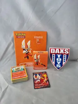 Pokemon Battle Academy Exclusive Deck With Cinderace V Card - Image 1