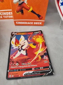 Pokemon Battle Academy Exclusive Deck With Cinderace V Card - Image 2