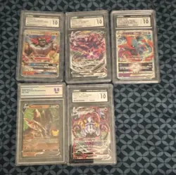 Pokemon TCG VSTAR Universe CGC Graded 5-Card Holo Lot Japanese - Zamazenta V - Image 1