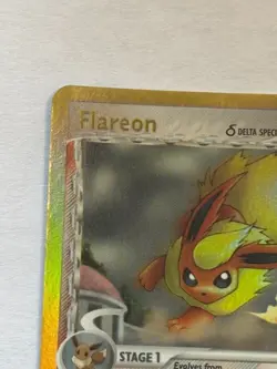 Pokemon TCG Flareon Card 5/113 Reverse Holo Rare Stamped EX Delta Species (MP) - Image 3