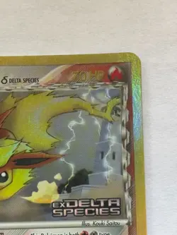Pokemon TCG Flareon Card 5/113 Reverse Holo Rare Stamped EX Delta Species (MP) - Image 4