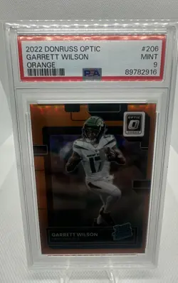 2022 Panini Donruss Optic - Rated Rookie Garrett Wilson #206 Orange Prizm... - Image 1