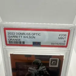 2022 Panini Donruss Optic - Rated Rookie Garrett Wilson #206 Orange Prizm... - Image 2