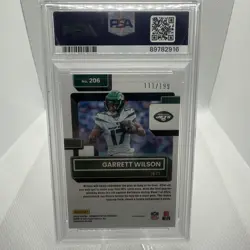 2022 Panini Donruss Optic - Rated Rookie Garrett Wilson #206 Orange Prizm... - Image 3