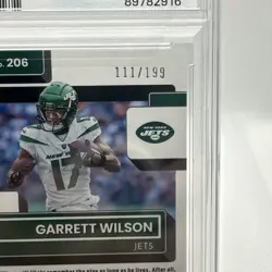 2022 Panini Donruss Optic - Rated Rookie Garrett Wilson #206 Orange Prizm... - Image 4