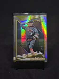 2022 Panini Elite Extra Edition Tanner Schobel Prime Numbers Gold /24 - Image 1