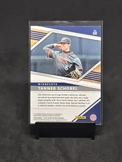 2022 Panini Elite Extra Edition Tanner Schobel Prime Numbers Gold /24 - Image 2