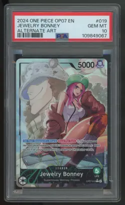 2024 One Piece Jewelry Bonney OP07 Alt Art #019 PSA 10 - Image 1