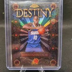2025-26 Topps Chrome - Khaman Maluach Destiny #D-9 (RC) Rookie Refractor - Image 1