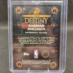 2025-26 Topps Chrome - Khaman Maluach Destiny #D-9 (RC) Rookie Refractor - Image 2