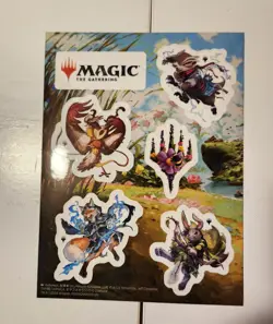 Sticker Sheet 6 Stickers Bloomburrow Promo Stickers Magic The Gathering MTG BLB - Image 1