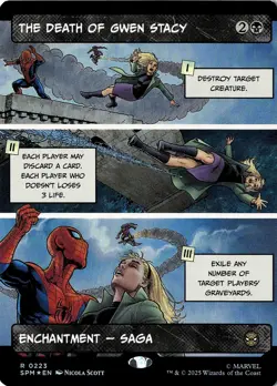 NM - The Death of Gwen Stacy Foil (Borderless) R Marvel's Spider-Man 223 - Image 1