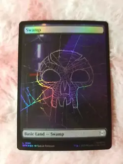 Swamp (0191) 191 Land Marvel's Spider-Man Magic: The Gathering Foil Near Mint - Image 1