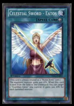 Yu Gi Oh Celestial Sword Eatos DRLG EN011 1st Edition Holo - Image 1