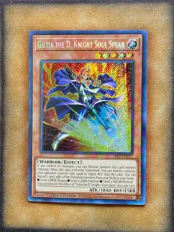 Yugioh Giltia the D. Knight Soul Spear LDS3-EN137 Secret Rare Limited Edition NM - Image 1