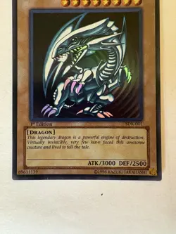1ST EDITION 2002 SDK-001 Blue-Eyes White Dragon Yugioh Starter Deck Kaiba - Image 2